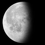 Abnehmender Buckelmond